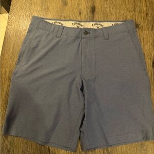 Callaway Men's Slate Blue Flat Front Shorts